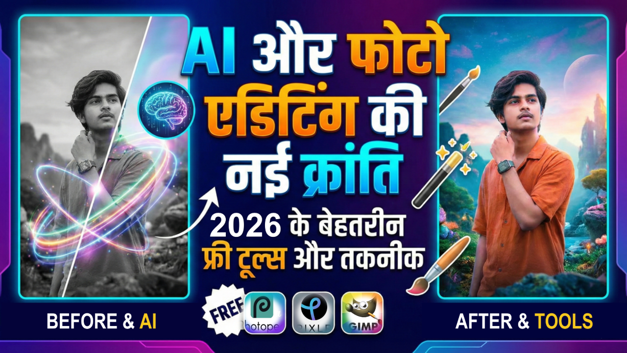 AI और फोटो एडिटिंग की नई क्रांति: 2026 के बेहतरीन फ्री टूल्स और तकनीक की पूरी जानकारी